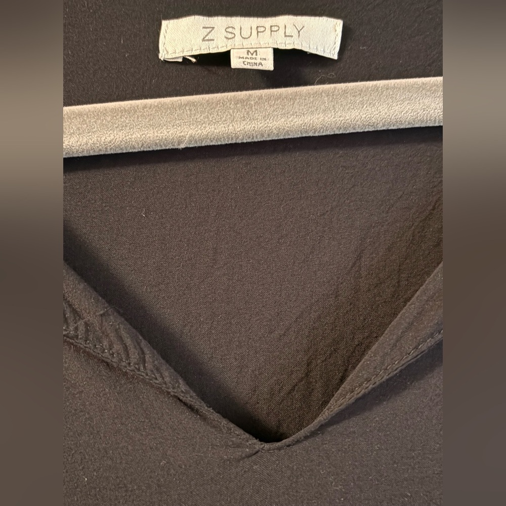 Z Supply Black Boho Style Top- size M